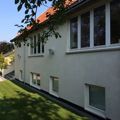 Facaderenovering i Vestjylland, nær Herning og Billund
